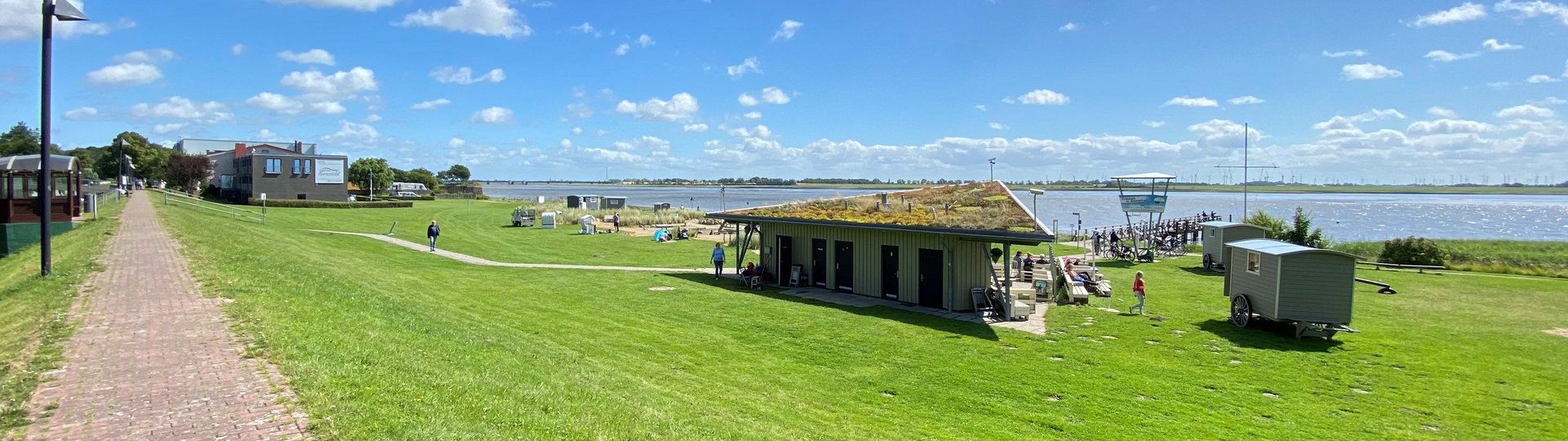 Blick auf den Eiderstrand