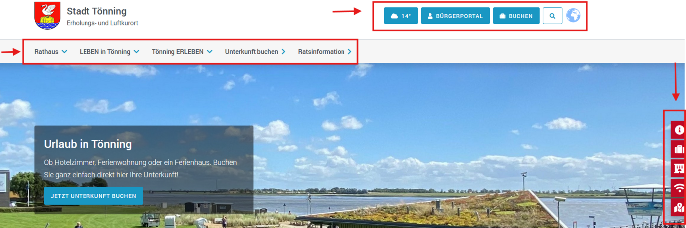 Kennzeichnung der Navigationen