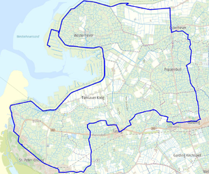 Landkarte der Leuchtturm-Tour mit dem Fahrrad