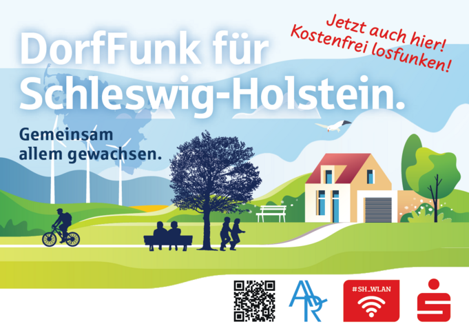 Bildinformation zum kostenlosen W-LAN, DorfFunk für SH
