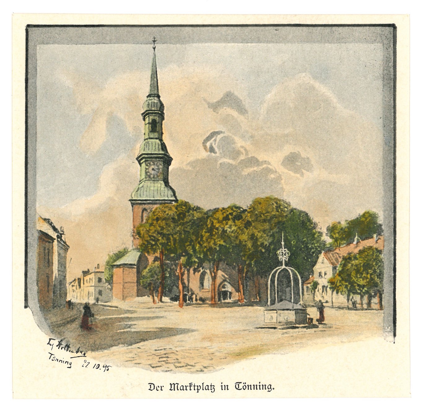 Historisches Bild der Kirche St. Laurantius